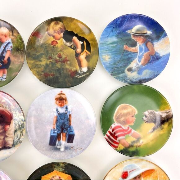 Lot Of 17 Vintage Donald Zolan Mini Plates Pemberton & Oaks - Picture 3 of 16